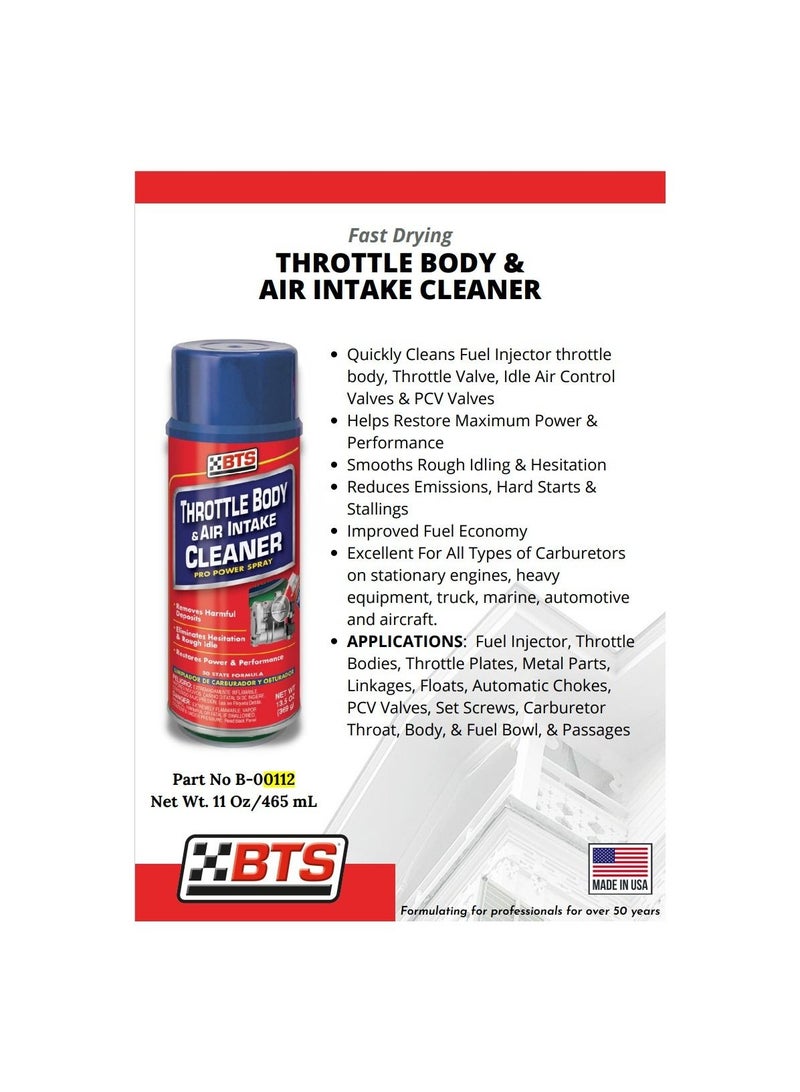 BTS Throttle Body & Air Intake Cleaner 465 ml - Image 2
