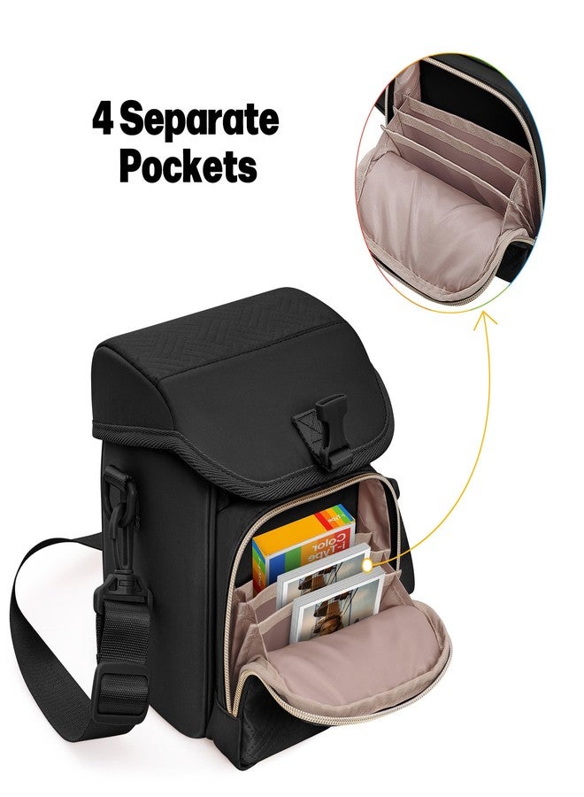 Prokva Camera Sling Bag Compatible with Polaroid Now 2nd Generation I-Type, Now+ 2nd Gen I-Type, Now, Now+, OneStep Instant Camera, Camera Crossbody Bag with Adjustable Strap, Black(Empty Bag) - Image 2