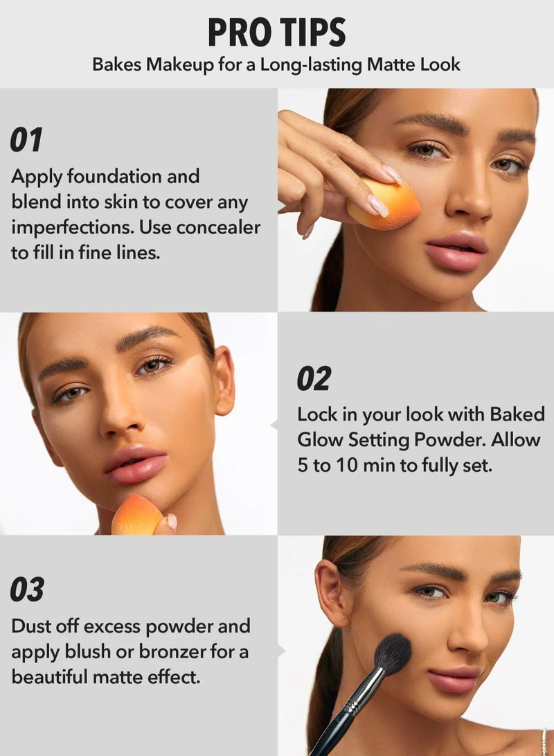 SHEGLAM Baked Glow Setting Powder - Cappuccino Beige - Image 3