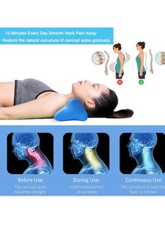 Y&D Neck Stretcher for Pain Relief, and Shoulder Relaxer, Cervical Traction Device Pillow Relief Spine Alignment, Chiropractic with Acupressure Point  - Image 5