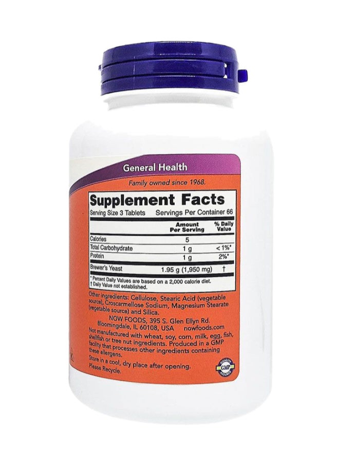 now Brewer's Yeast 650 mg Tablets 200's - Image 3