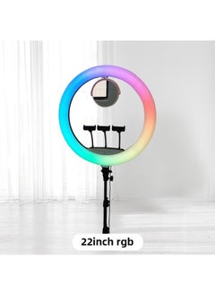 General 56cm Live LIGHT Fill LIGHT Colorful RGB LIGHT RING LIGHT 22 Inch RING LIGHT Fill LIGHT Anchor Beauty LIGHT-Specifications:22 Inch RGB  - Image 1