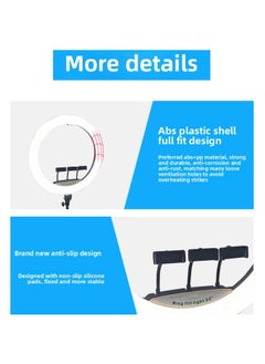 General 56cm Live LIGHT Fill LIGHT Colorful RGB LIGHT RING LIGHT 22 Inch RING LIGHT Fill LIGHT Anchor Beauty LIGHT-Specifications:22 Inch RGB  - Image 4