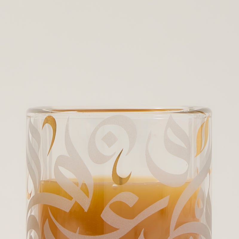 دلتي طقم فناجين قهوة سعودية زجاج فضي 6 قطع - Image 3