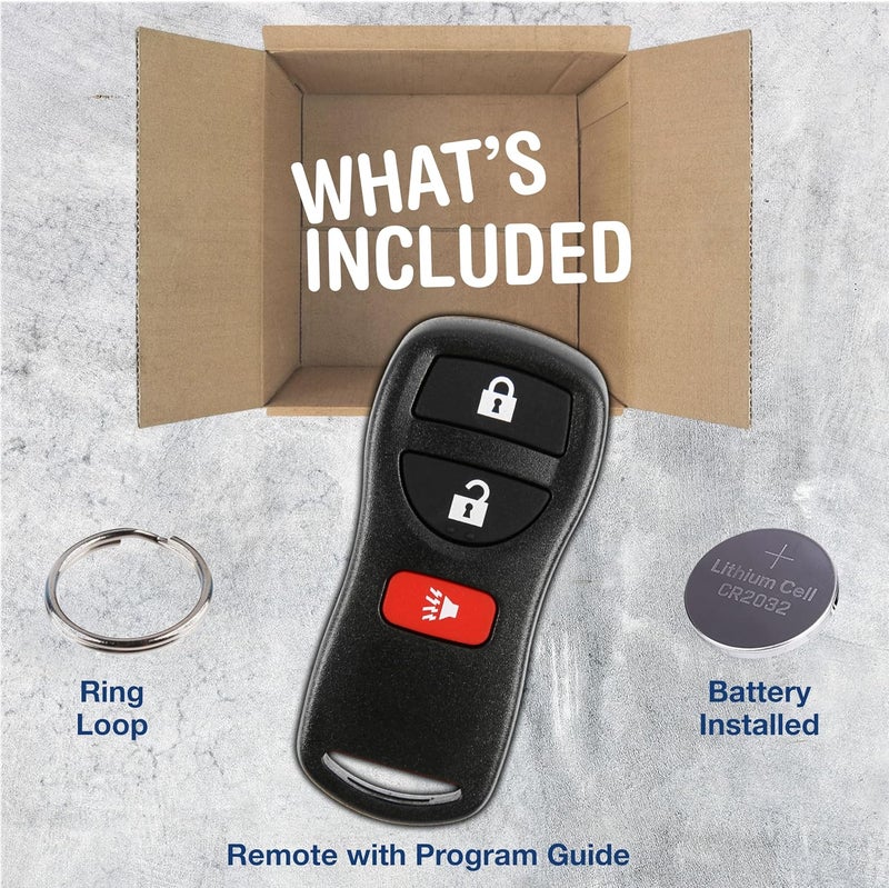 KeylessOption Keyless Entry Remote Control Car Key Fob Replacement for KBRASTU15, CWTWB1U733 - Image 1