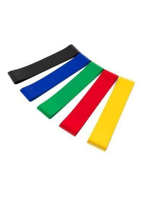 Hip Resistance Bands-Booty Circle Loops To Activate Leg & Butt- Premium Hip Exercise Bands-Set Of 5 Elastic Fabric Non Slip Hip Workout Bands For Women & Men 4X8.4cm