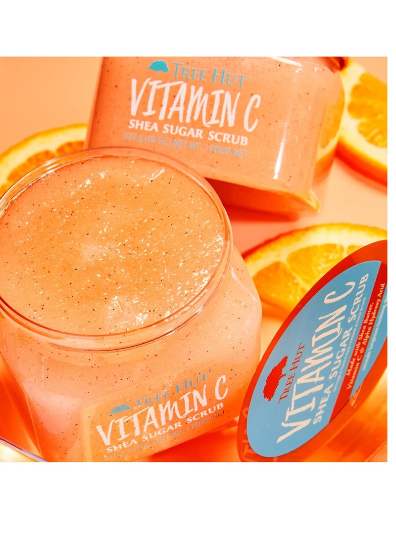 Tree Hut Tree Hut Vitamin C Shea Sugar Scrub, 18 oz, Ultra Hydrating and Exfoliating Scrub for Nourishing Essential Body Care  - Image 4