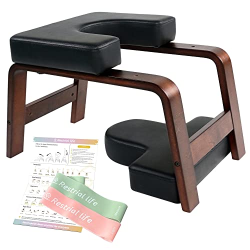 OIXXAF Restrial Life Yoga Inversion Bench- Headstand Bench for Home & Gym, Relieve Stress, Strengthen Core, Improve Sleep & Digestion(Two Resistance Bands For Free) - Image 1