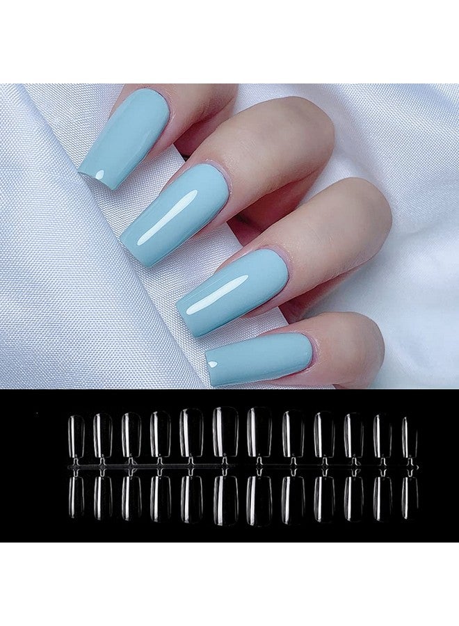 FDSHIP 100 Pcs French Nails Artificial Nails Art Set (Clear) - Image 1