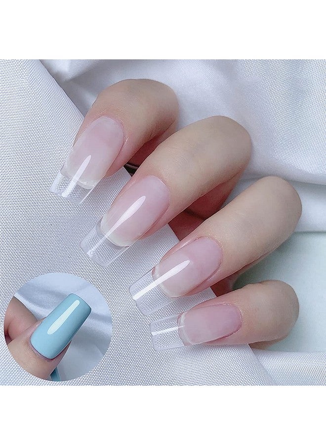 FDSHIP 100 Pcs French Nails Artificial Nails Art Set (Clear) - Image 3