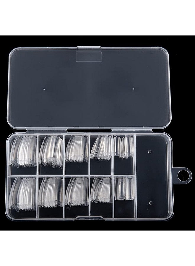 FDSHIP 100 Pcs French Nails Artificial Nails Art Set (Clear) - Image 4