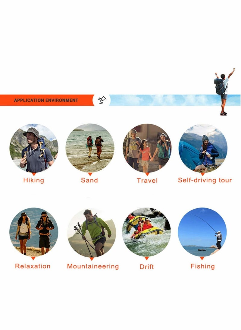 Y&D Women's Sun Fishing Hat, Womens Hiking Hat Foldable Nylon Wide Brim with Large Neck Flap UPF 50+ Protection Hats for Beach Safari Fishing, Pink - Image 4