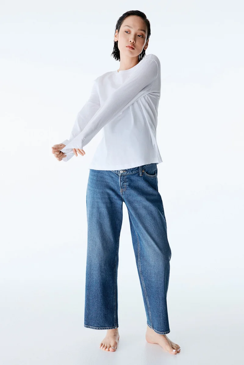 H&M MAMA Before &amp; After Straight Low Ankle Jeans