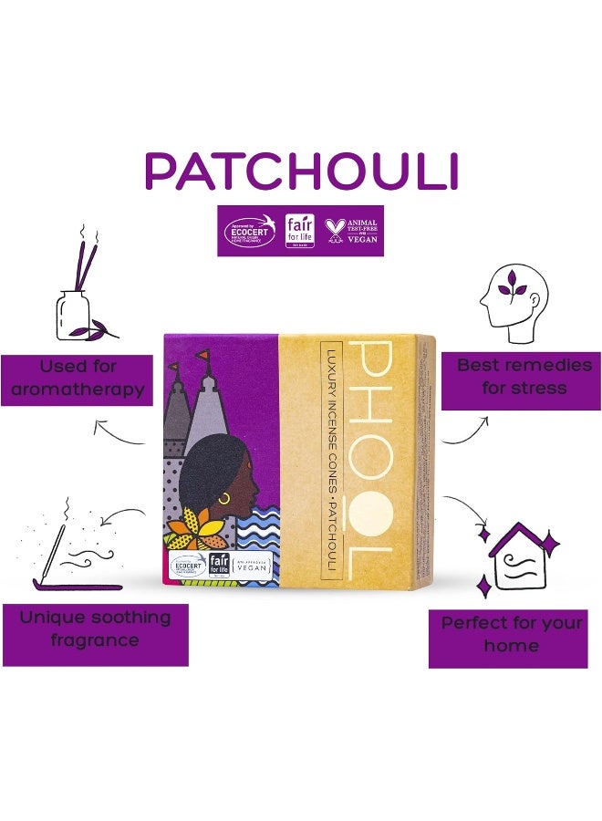 PHOOL LUXURY INCENSE عبوة من 2 مخروط بخور طبيعي، عبوة تأمل فهول - Image 4