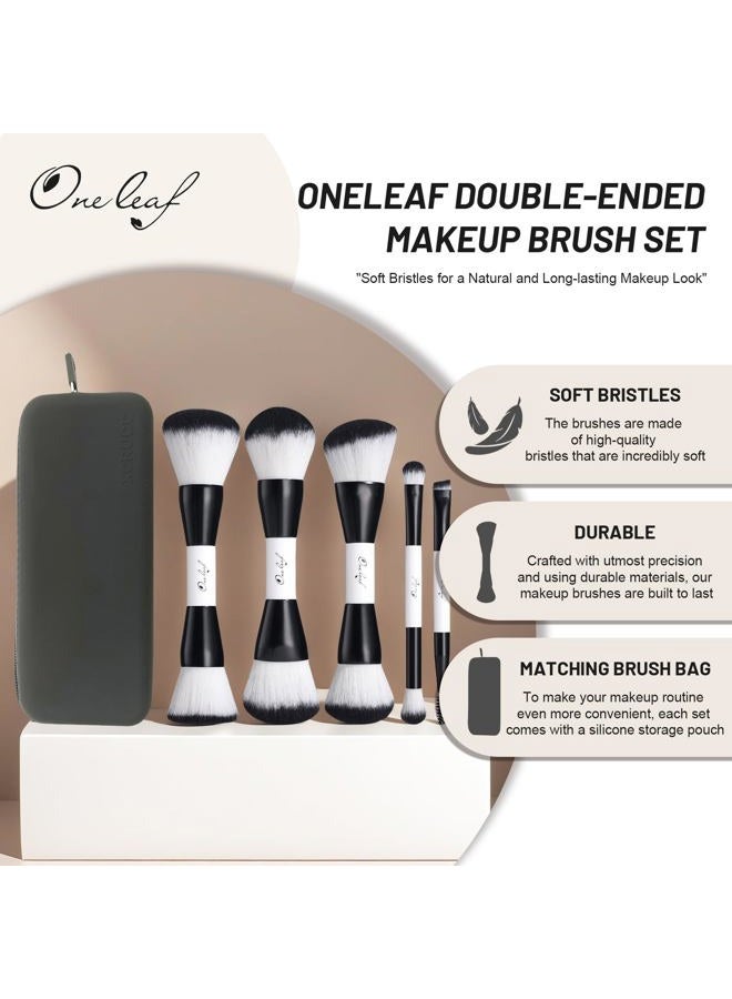 Oneleaf Makeup Brushes Set - Dual-ended Brushes for Professional Makeup Artists - Image 2