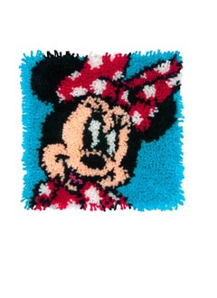 Generic Latch Hook Kit 12 inch x 12 inch Minnie Mouse  - Image 1