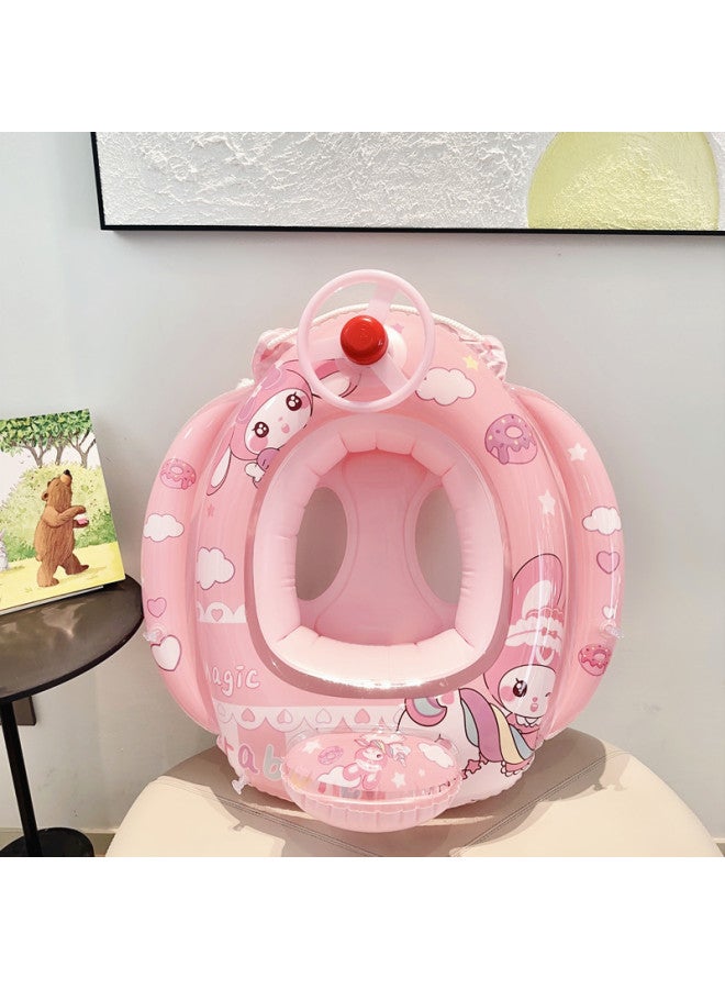 Swimbobo Inside diameter after inflation:HQ Green Dinosaur Steering Wheel Seat Swimming Float Swimming Ring Swimming Vest Children Waist Float Ring Inflatable - Image 3