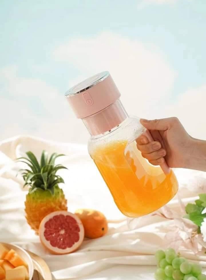 Electric Mini Citrus Juicer Hands-Free Portable USB Charging Powerful Cordless Fruit Juicer - Image 1