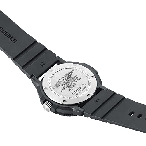 Luminox ساعة لومي نوكس العسكرية للغوص للرجال من سلسلة البحر الأصلية Navy Seal Evo 3003، قرص أزرق، 43 مم، حزام أزرق - Image 4