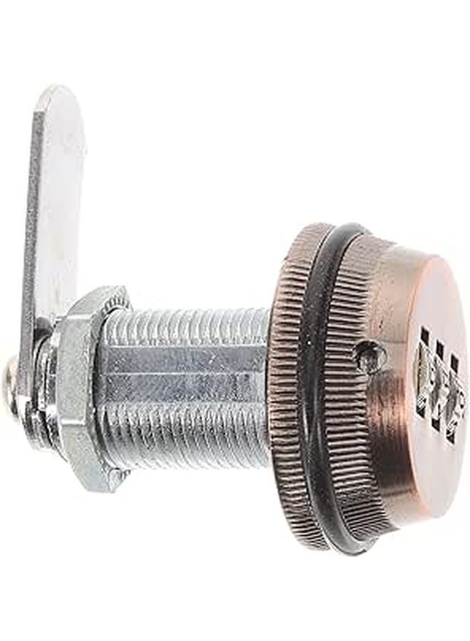 Coded Cabinet Lock Secure Drawer Lock Metal Cupboard 20mm Red Bronze For Office Storage - Image 1