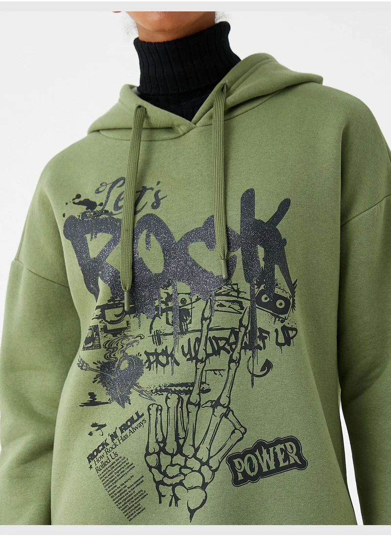 KOTON Printed Sweatshirt Long Sleeve