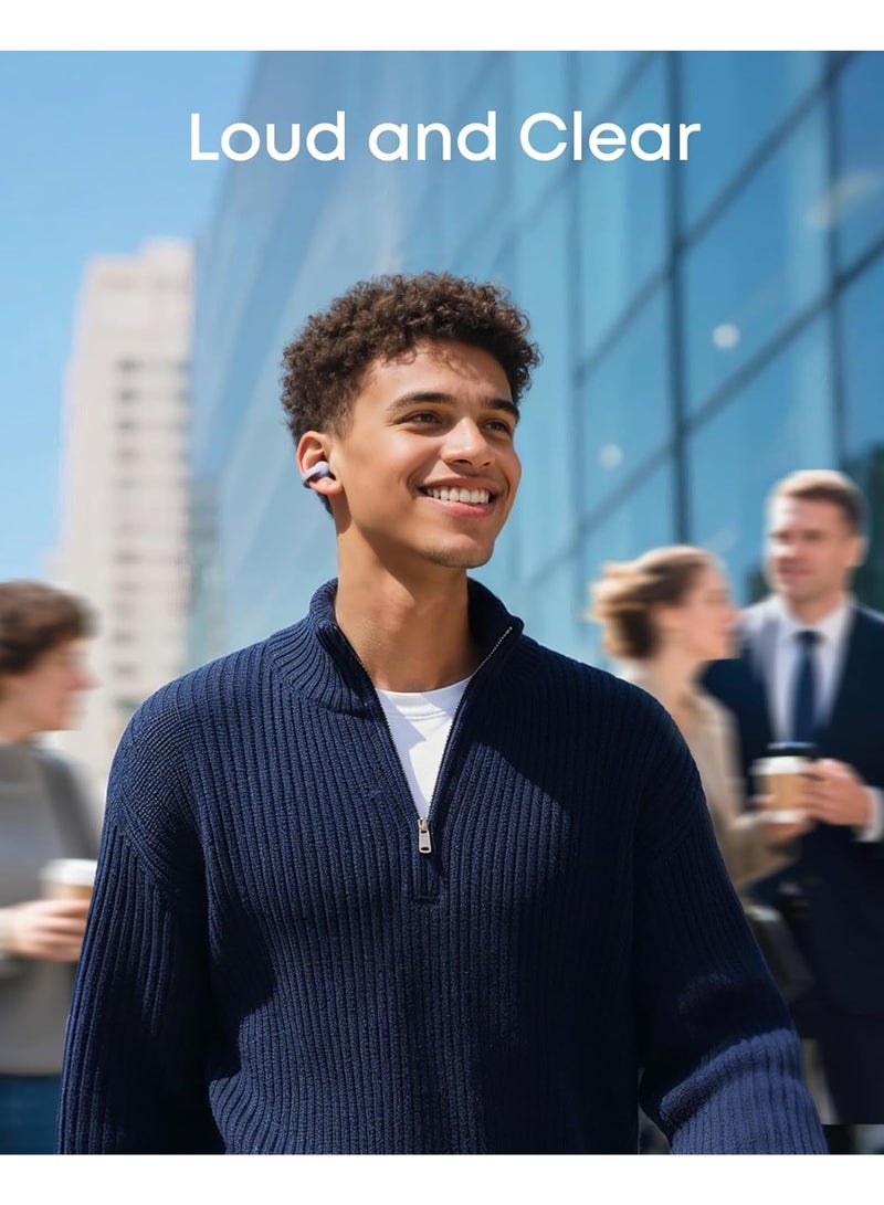 Soundcore C50i by Anker, Open-Ear Headphones, Clip-On Earbuds, Ultra-Comfort, FlexiClip Design, 12mm Drivers for Powerful Bass, AI Clear Calls, 28H Playtime, Secure Fit, Hi-Res, IP55, Bluetooth 6.0 purple - Image 5