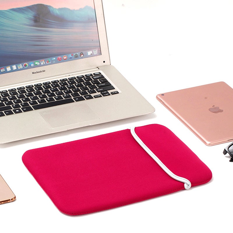 Slim Dual-Sided Colorful Laptop Sleeve 13/14/15.6 inch Bright red 