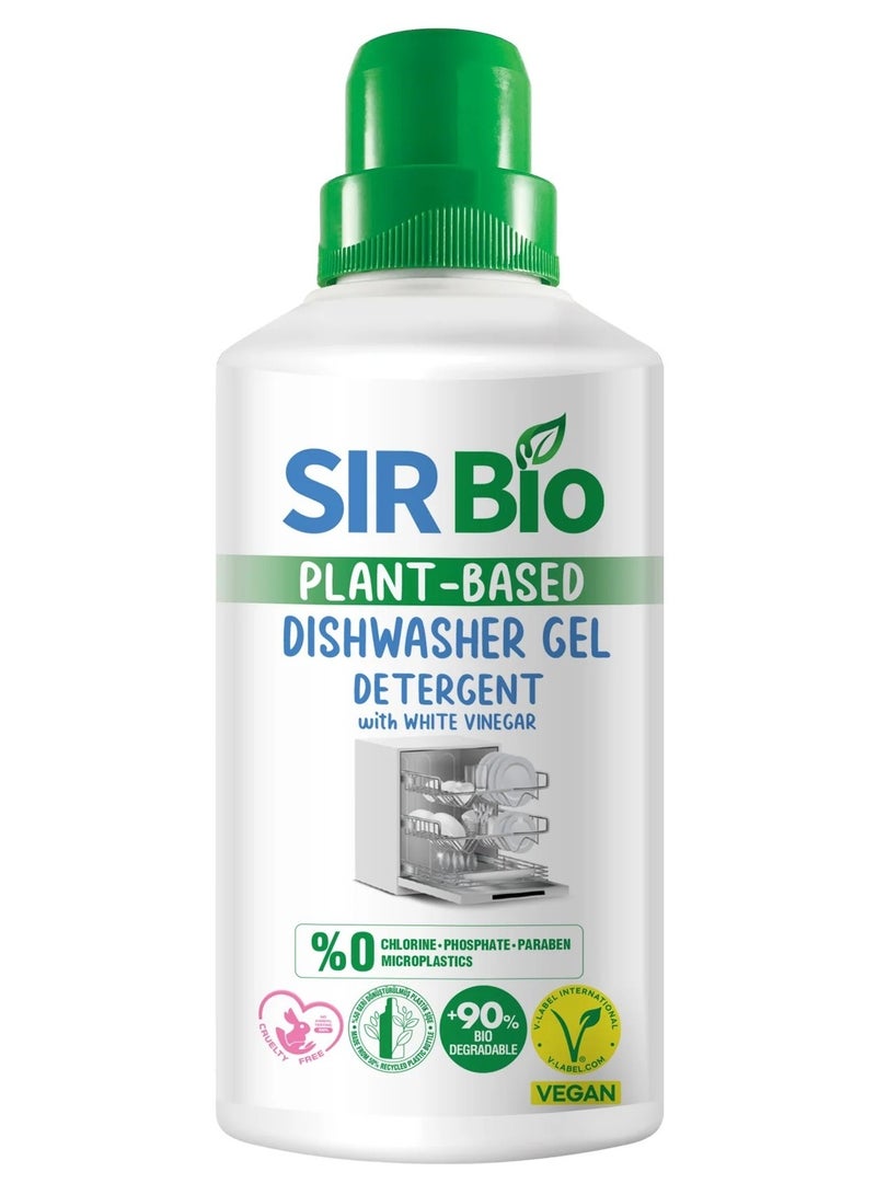 SIR Bio Vegan Dishwasher Gel Detergent 1000 ML Eco Sparkle Clean