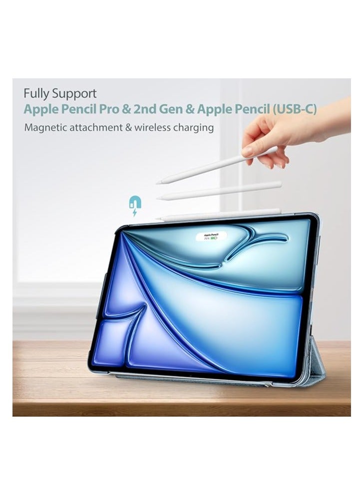 Procases Smart Case for iPad Air 11-inch M2 2024/10.9 Air 5th Generation 2022/10.9 Air 4th 2020, Protective Cover for iPad Air 11 /Air 5 4 Gen -Skyblue - Image 4