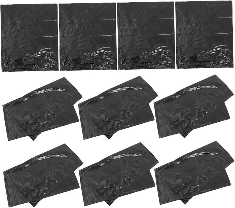 Thickened Large Black Hdpe Garbage Bags 50pcs Strong Puncture Resistant Leakproof - Image 1