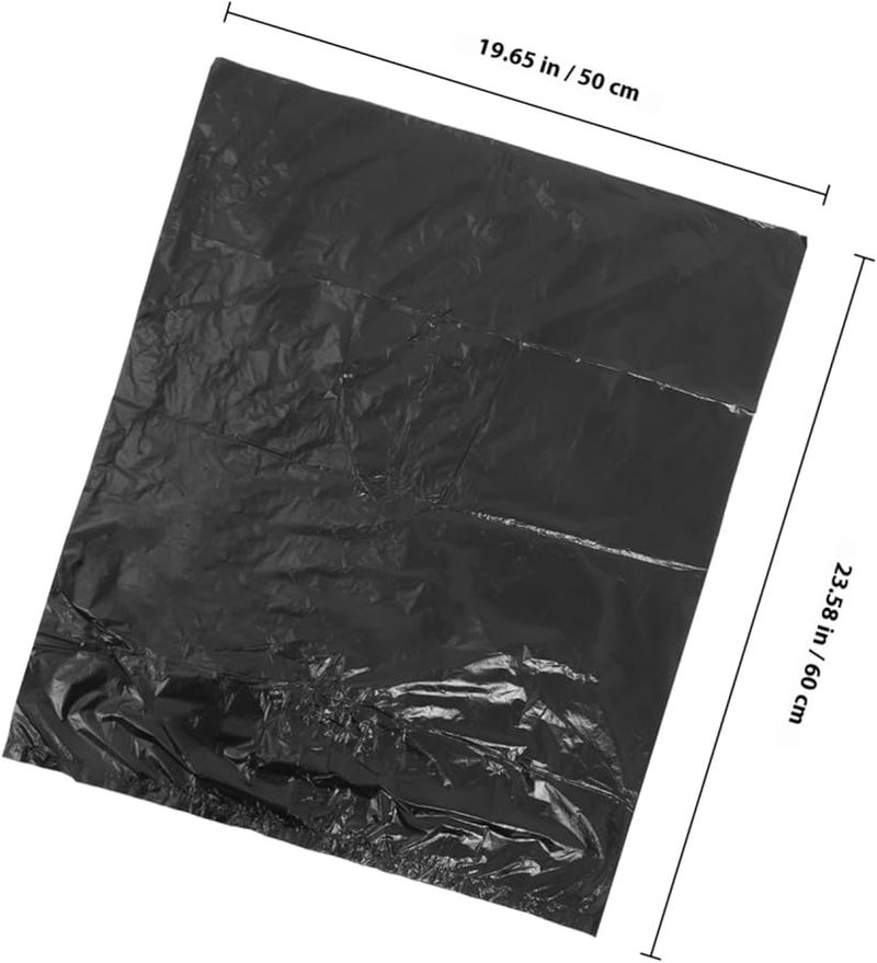 Thickened Large Black Hdpe Garbage Bags 50pcs Strong Puncture Resistant Leakproof - Image 3