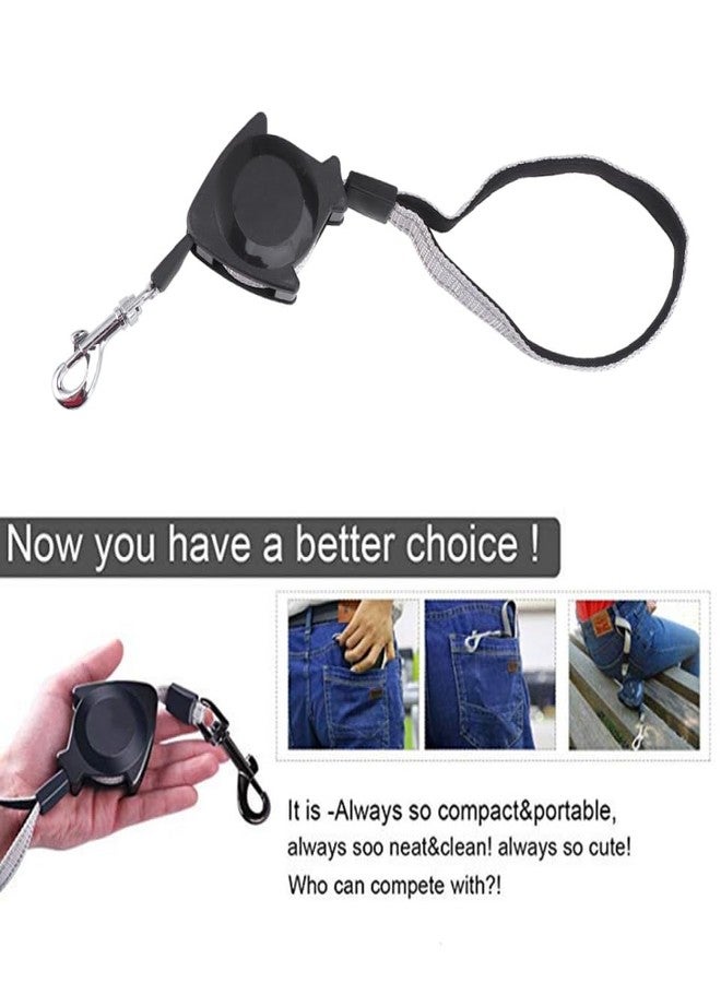 Alipis Automatic Retractable Dog Leash Retractable Dog Leash Walking, Hands Pet Telescopic Traction Rope Belt for Running Jogging Hiking (Black) Pet Training - Image 5
