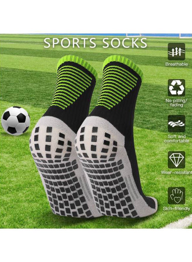 NIBEMINENT Pair Of 3 Anti Slip Soccer Socks 26x4x17cm - Image 3