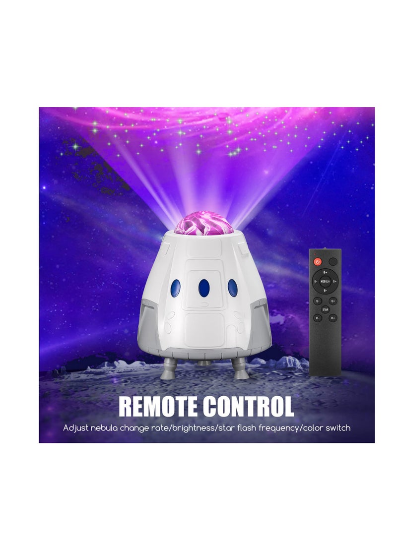 Excefore Star Projector, Galaxy Light Projector, Bluetooth Speaker, Night Light for Bedroom, Bedroom Lights, Kids Room Decor, Gift for Kids, Adults, Home Party, Theater, Ceiling Decor, White - Image 4