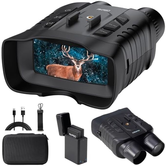Akaso Seemor-200 Night Vision Goggles 4K Full Color Night Vision Binoculars For Adults, App-Enabled Photo And Video Saving,Ai-Isp 3280Ft Viewing Range,16X Digital Zoom For Camping Hiking & Security - Image 1