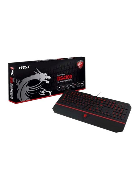 Interceptor DS4100 Wired Gaming Keyboard Black/Red