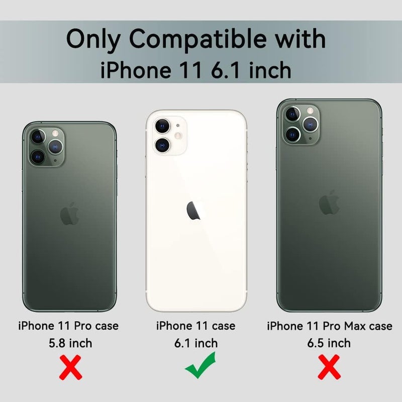 COOLQO Magnetic for iPhone 11 Phone Case with Screen Protectors, Compatible with MagSafe, Military Grade Drop Protection, Dual Layer Heavy Duty Protective Shockproof Phone Case 6.1 inch, Clear - Image 2