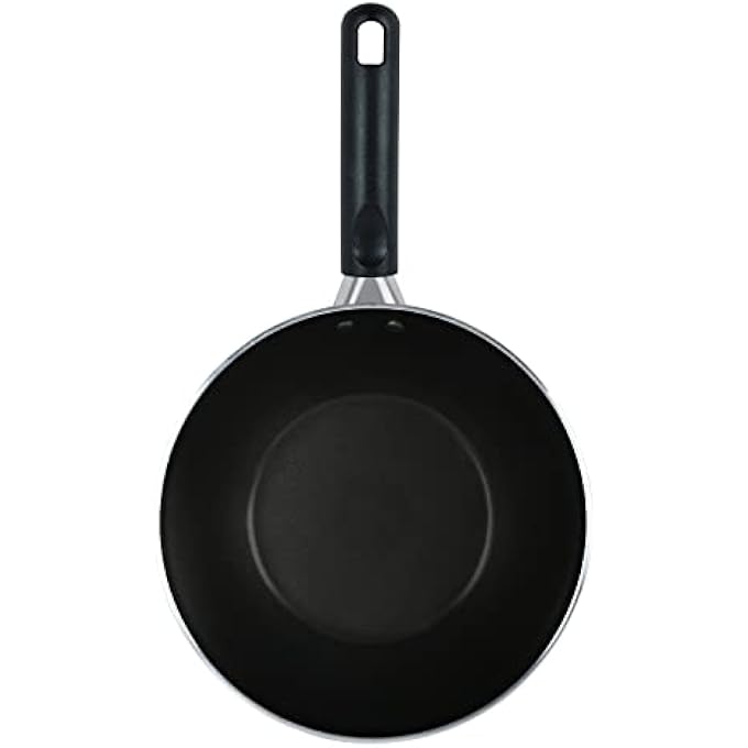 برستيج مقلاة ووك كلاسيكية غير لاصقة مع غطاء زجاجي 8 لتر 20 سم 3X مقلاة ووك فائقة الصلابة مع غطاء Pr20977 - Image 3