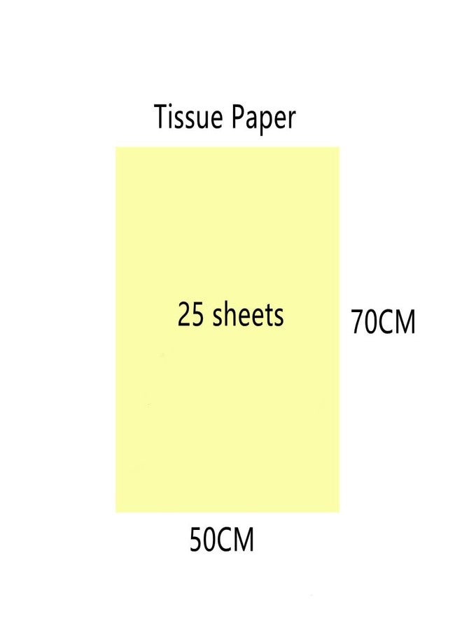 MORANTI Metallic Gold Bulk Tissue Paper Gift Wrapping - 25 Sheets 19.7" x 27.5" for Wedding Birthday Christmas Party Gift Bags Wrapping DIY Crafts - Image 2