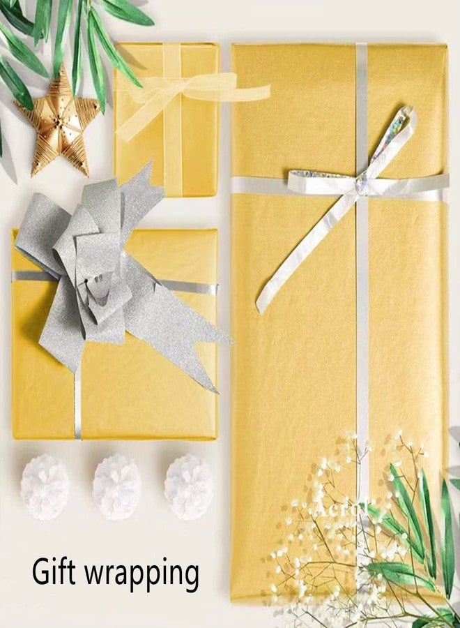 MORANTI Metallic Gold Bulk Tissue Paper Gift Wrapping - 25 Sheets 19.7" x 27.5" for Wedding Birthday Christmas Party Gift Bags Wrapping DIY Crafts - Image 3