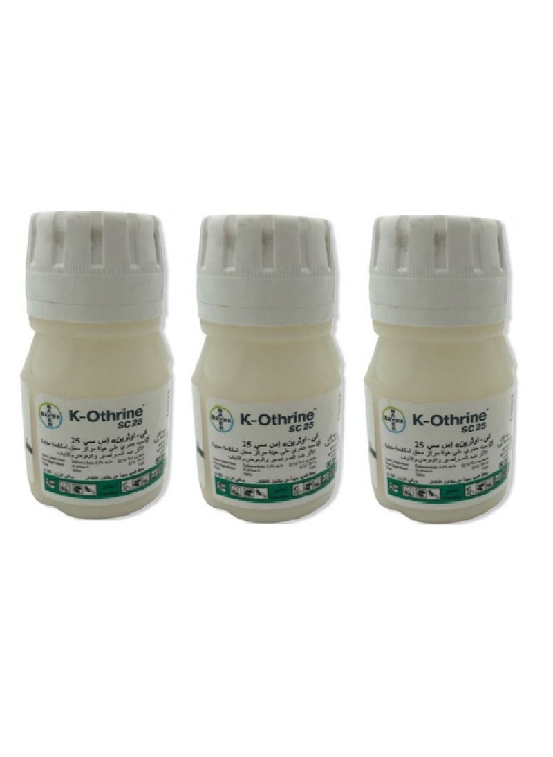 BEYER - Bayer K Othrine SC25 Liquid To Get Rid Of Cockroaches, Mosquitoes And Flies 3 Pieces - Image 1