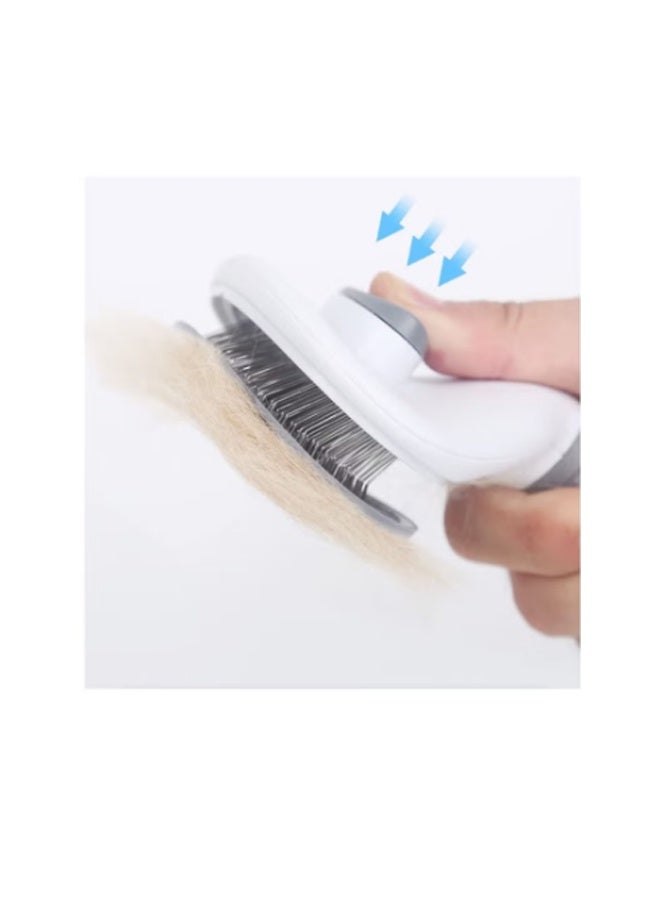 Pet Cat Brush for Shedding and Grooming, Dog Hair Removal Brush, Pet Groomer Shedding Grooming Tools Combs Rakes, Cats Brush for Short or Long Haired Removes Loose Hair and Tangles - Image 4