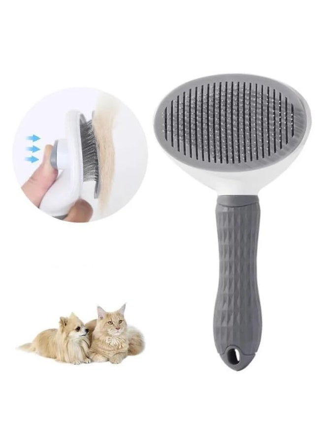 Pet Cat Brush for Shedding and Grooming, Dog Hair Removal Brush, Pet Groomer Shedding Grooming Tools Combs Rakes, Cats Brush for Short or Long Haired Removes Loose Hair and Tangles - Image 2