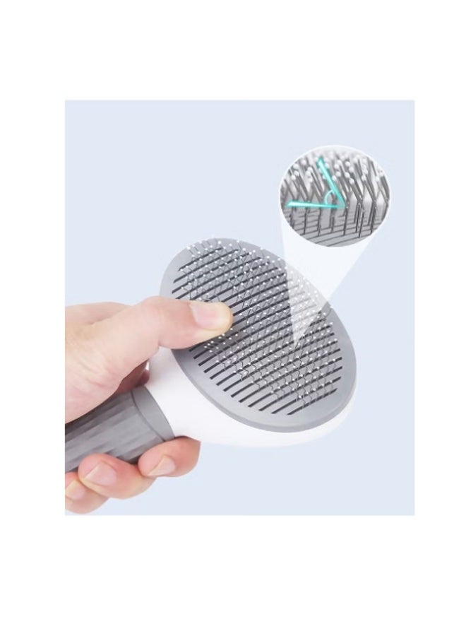 Pet Cat Brush for Shedding and Grooming, Dog Hair Removal Brush, Pet Groomer Shedding Grooming Tools Combs Rakes, Cats Brush for Short or Long Haired Removes Loose Hair and Tangles - Image 5