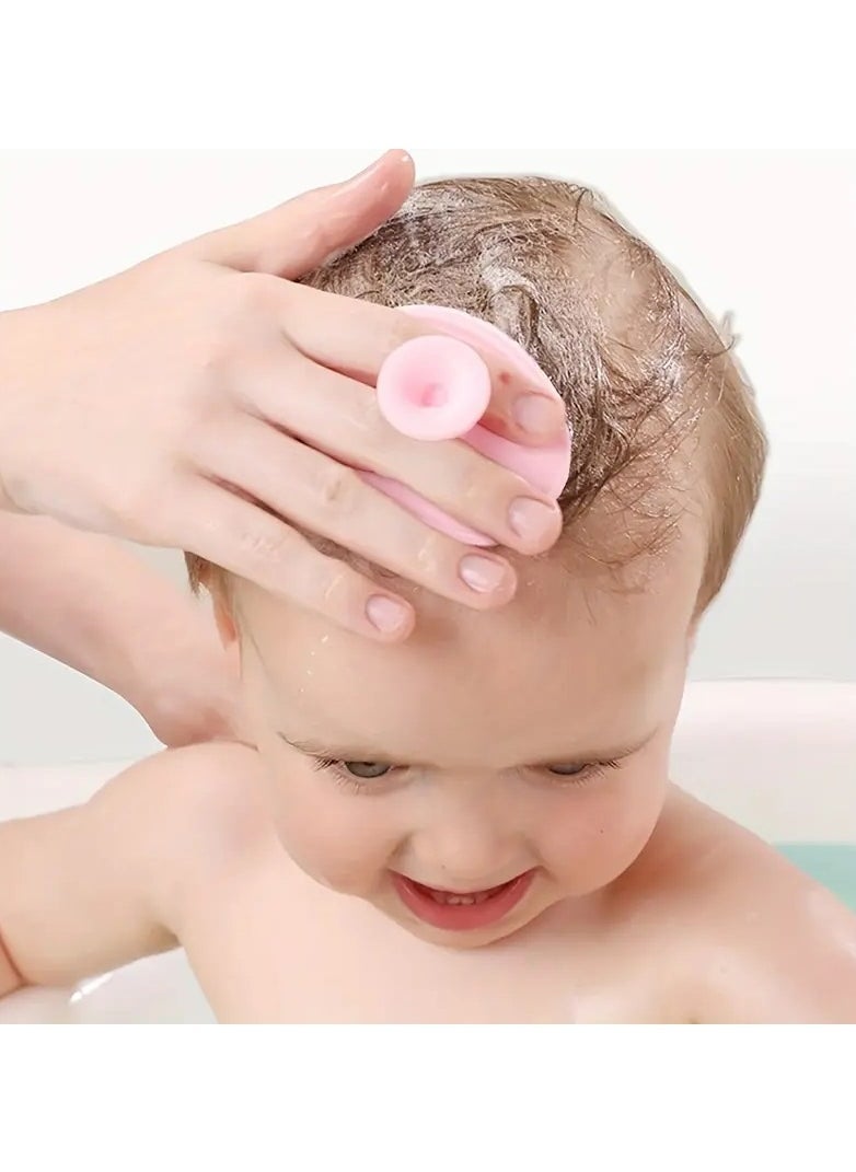 Gonice - Baby Bath Brush, Cradle Cap Silicone Massage Scrubbers Exfoliator | The Baby Essential For Dry Skin - Image 1