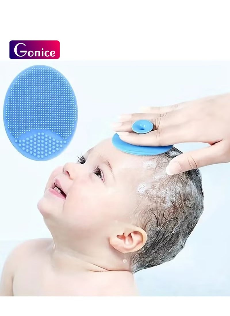 Gonice - Baby Bath Brush, Cradle Cap Silicone Massage Scrubbers Exfoliator | The Baby Essential For Dry Skin - Image 1