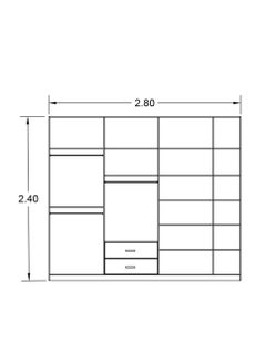 Generic Modern Wardrobe CHWD284  - Image 2