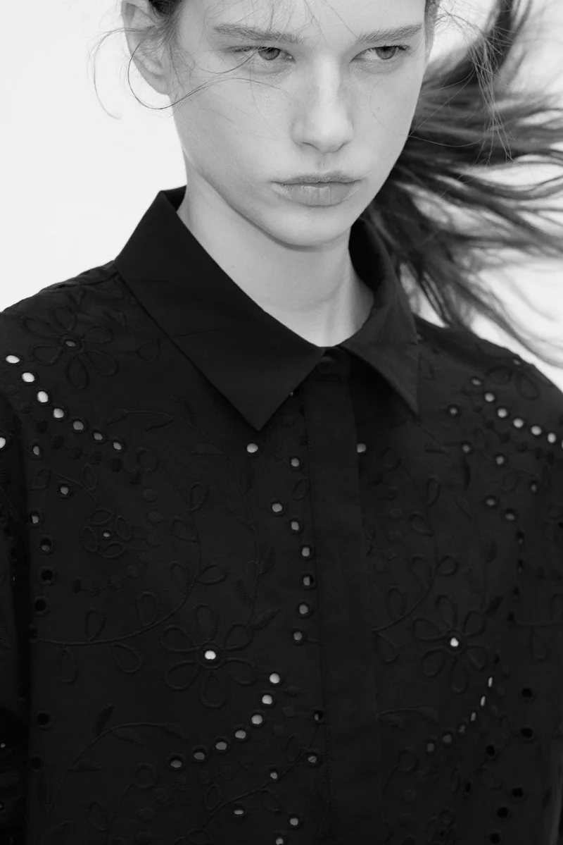 H&M Broderie anglaise shirt dress