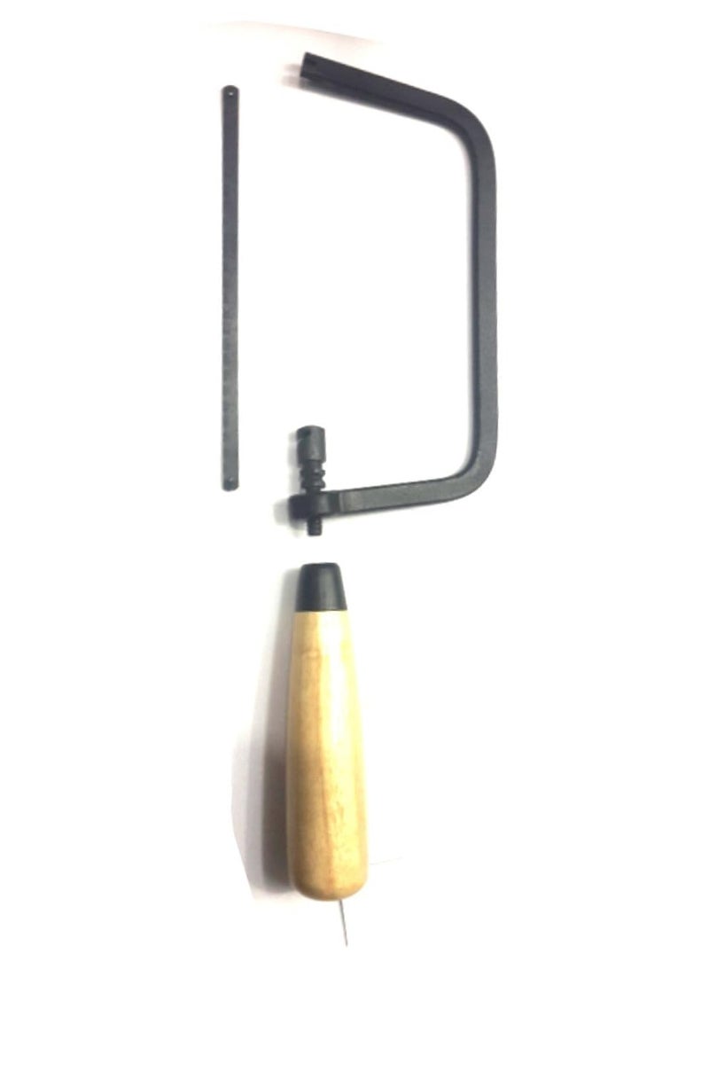 KROST KROST HACK6 Heavy Duty 6 Inch Hacksaw Frame with Detacheable Wooden Handle and 10 Pieces of Blades  - Image 1