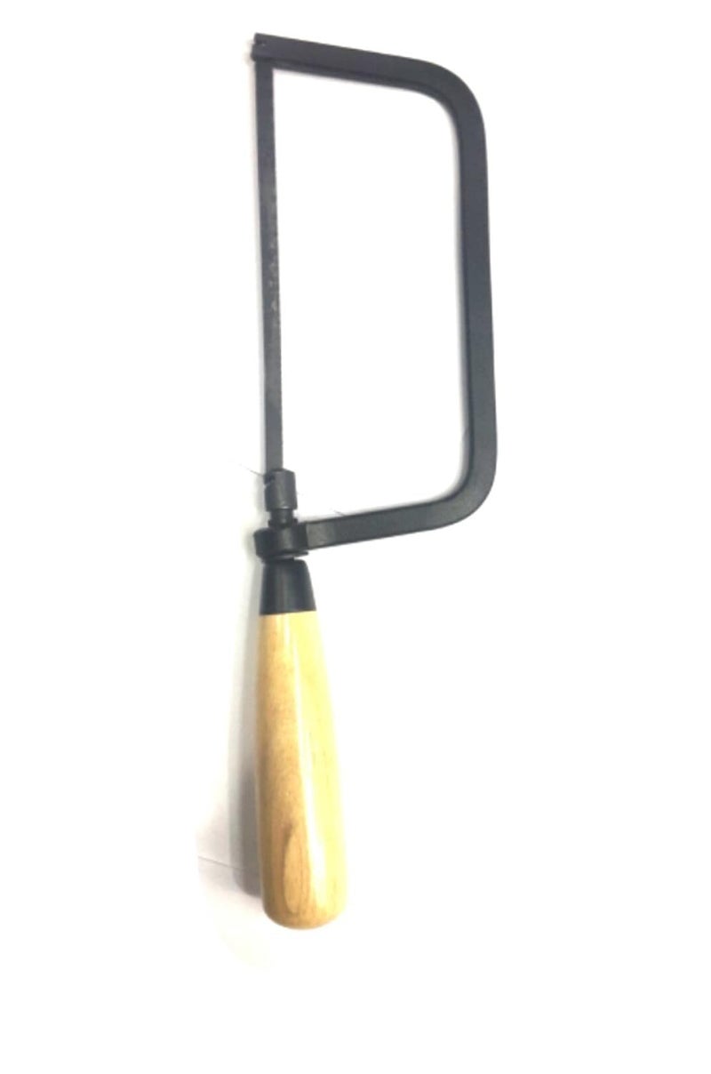 KROST KROST HACK6 Heavy Duty 6 Inch Hacksaw Frame with Detacheable Wooden Handle and 10 Pieces of Blades  - Image 2